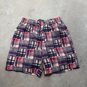 Castaway Nantucket Shorts Swim Trunks Patchwork Plaid Men's Medium